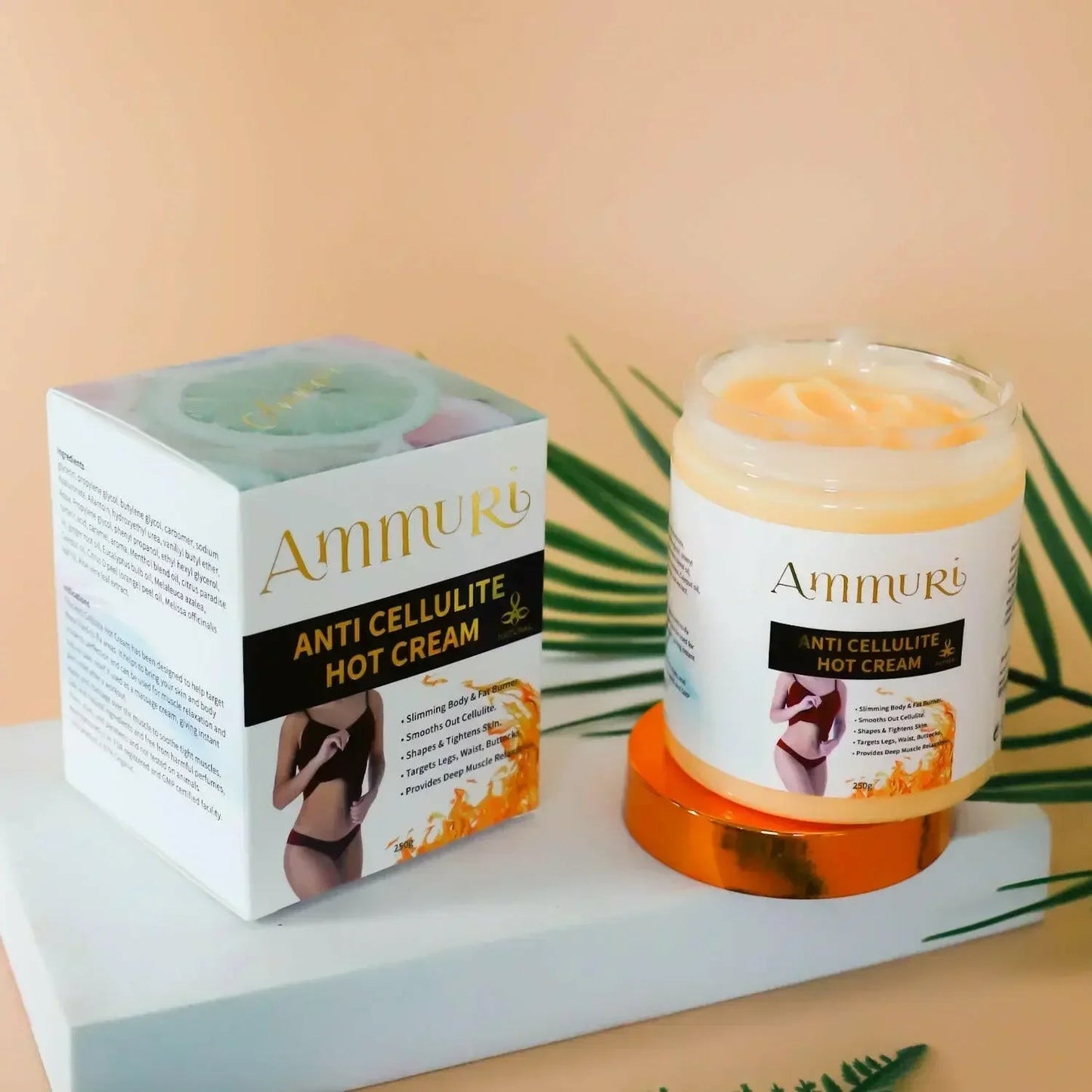 Ammuri Toning & Firming Body Cream – Targets Appearance of Cellulite & Stretch Marks (250g)-1