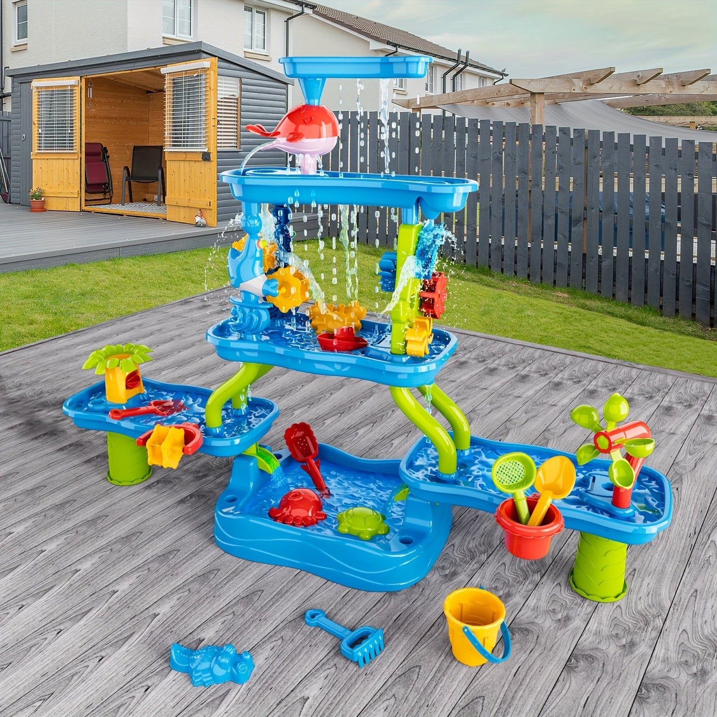 NNETM 4-Tier Kids Water and Sand Activity Table-2