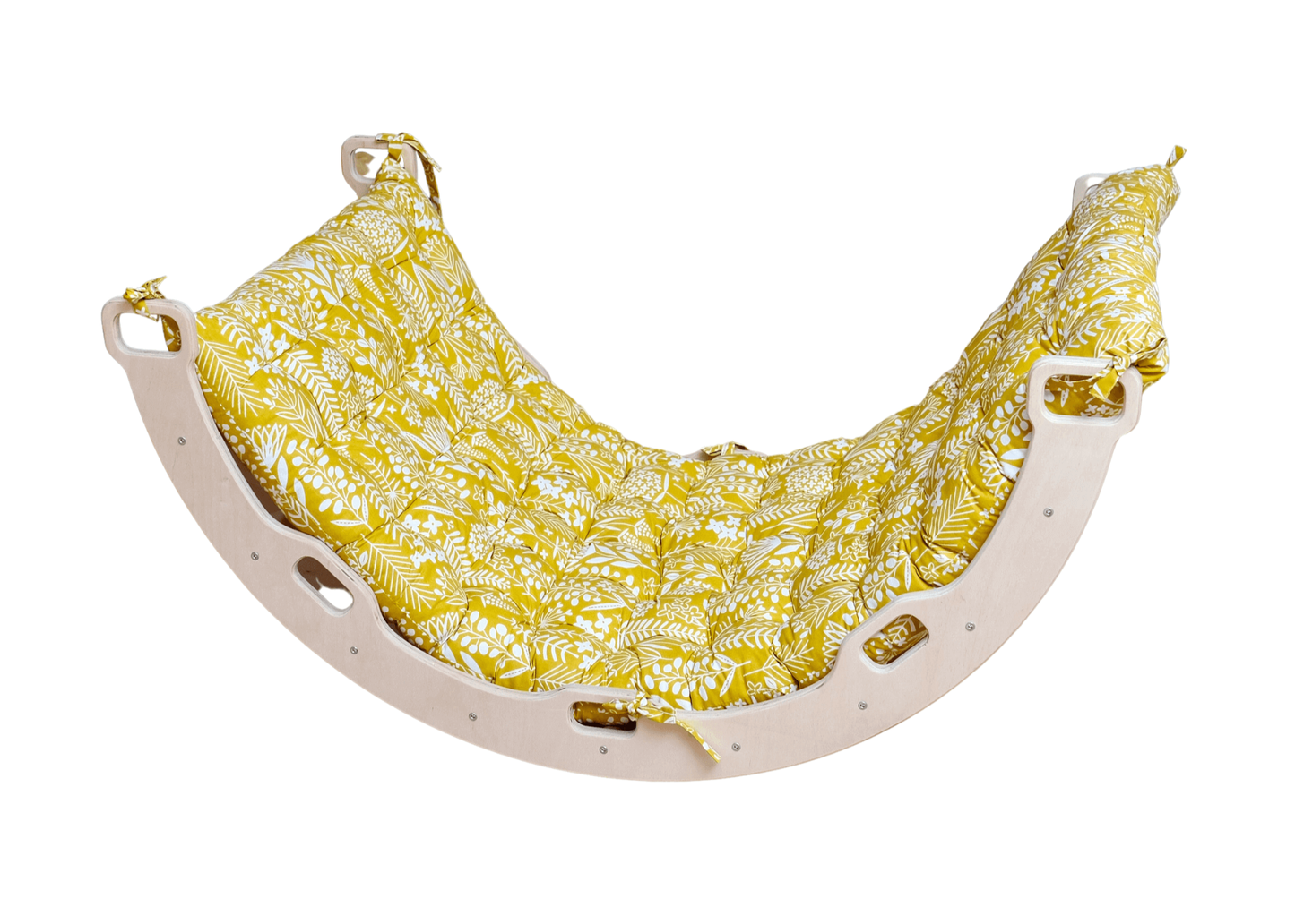 Large Montessori Climbing Arch/Rocker with Pillow Set-15