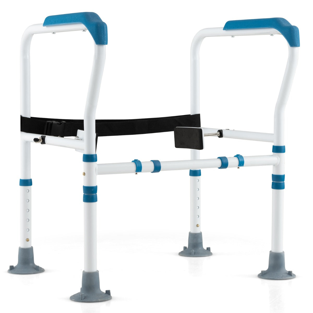 NNECW Toilet Safety Rail with Adjustable Height for Elderly-1
