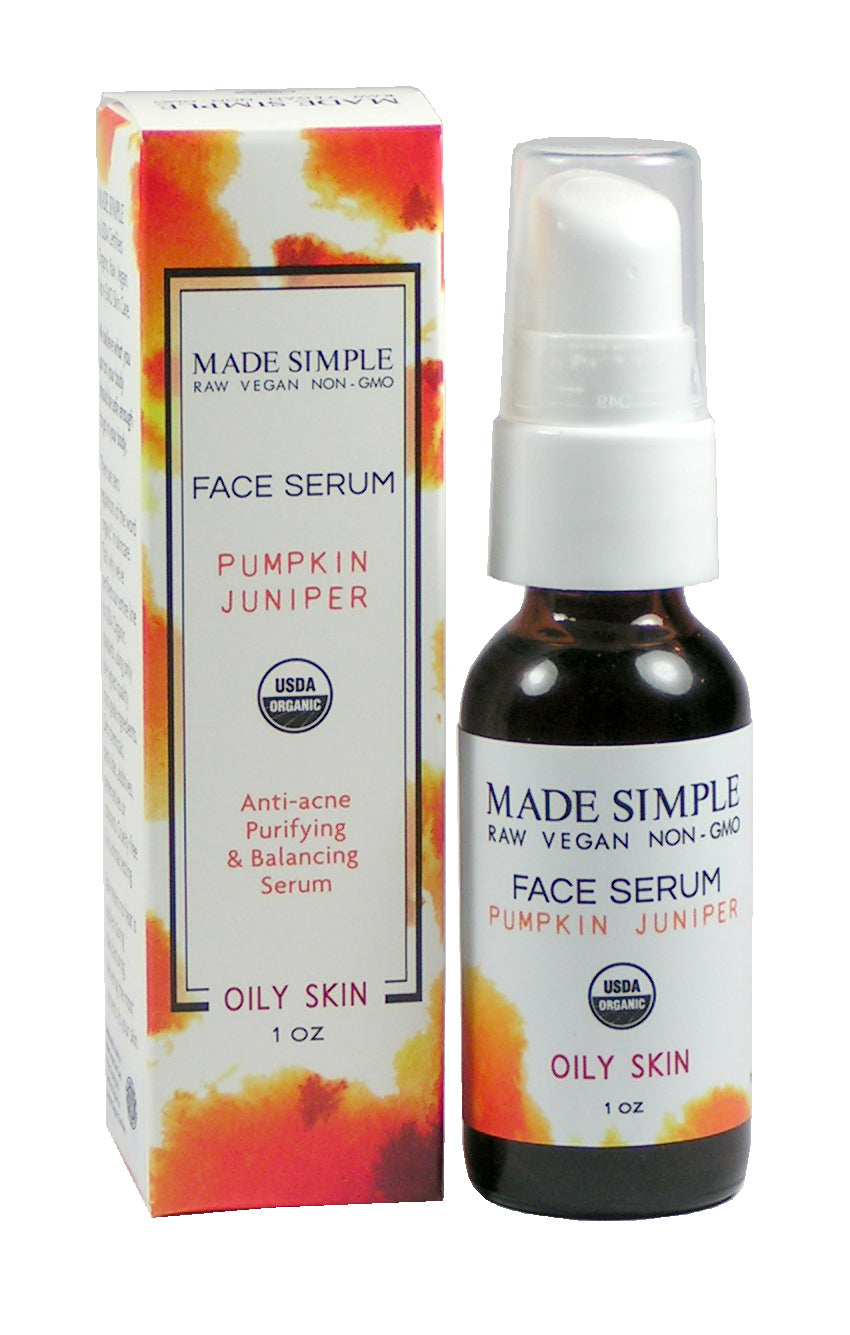 Pumpkin Juniper Face Serum for Oily Skin - Certified Organic, Vegan & Cruelty-free-2