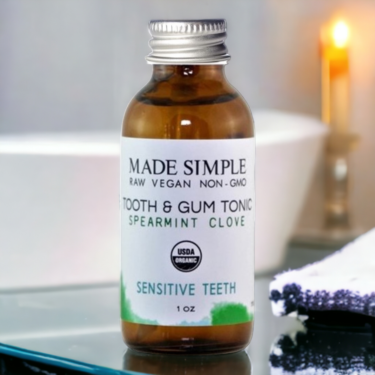 Spearmint Clove Tooth & Gum Tonic - Certified Organic, Vegan & Cruelty-free-6