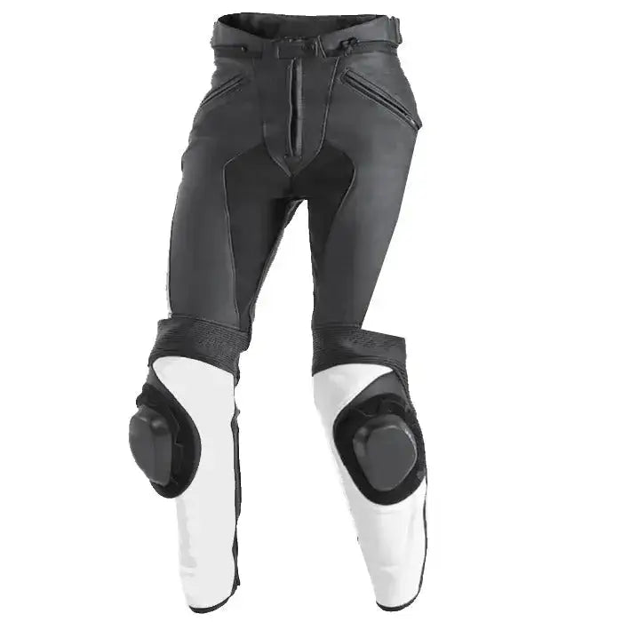 Motorcycle Leather Riding Pants-0