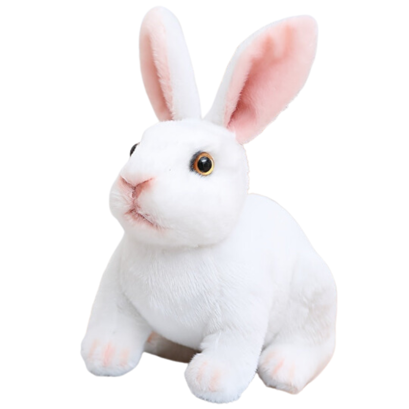 Lifelike Bunny Plush Toy Realistic Rabbit-0